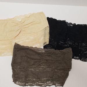 3 Winter Lennon Lightly Padded Bandeau Bralettes